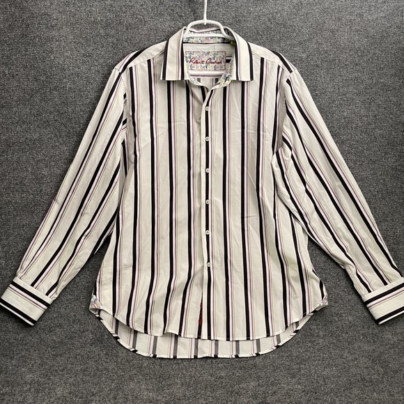Robert Graham Other - Robert Graham Dress Shirt Men's Sz XL Classic Fit Button Up Long Sleeve Striped